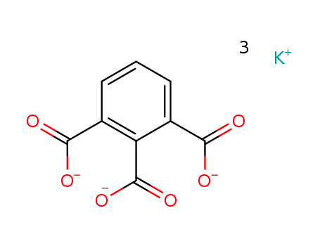 Molecular Structure of 15999-91-4 (1,2,3-Benzenetricarboxylic acid, tripotassium salt)