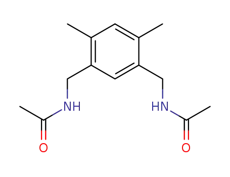 Molecular Structure of 32280-53-8 (2,4-BIS(ACETYLAMINOMETHYL)-1,5-DIMETHYLBENZENE)