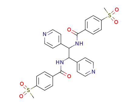 N,N'-(1,2-Di-4-pyridinyl-1,2-ethanediyl)bis(4-(methylsulfonyl)benzamide)