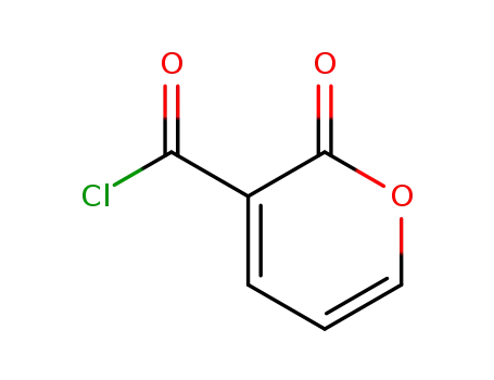 Molecular Structure of 18398-80-6 (2H-Pyran-3-carbonyl chloride, 2-oxo- (8CI,9CI))