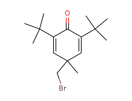 Molecular Structure of 60988-77-4 (2,5-Cyclohexadien-1-one,
4-(bromomethyl)-2,6-bis(1,1-dimethylethyl)-4-methyl-)