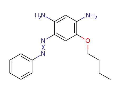 Molecular Structure of 49701-70-4 (1,3-Benzenediamine, 4-butoxy-6-(phenylazo)-)