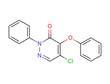Molecular Structure of 38387-54-1 (5-chloro-4-phenoxy-2-phenyl-2<i>H</i>-pyridazin-3-one)