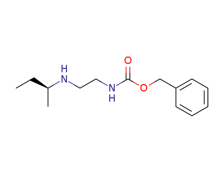 Molecular Structure of 110012-93-6 (Carbamic acid, [2-[(1-methylpropyl)amino]ethyl]-, phenylmethyl ester,
(S)-)