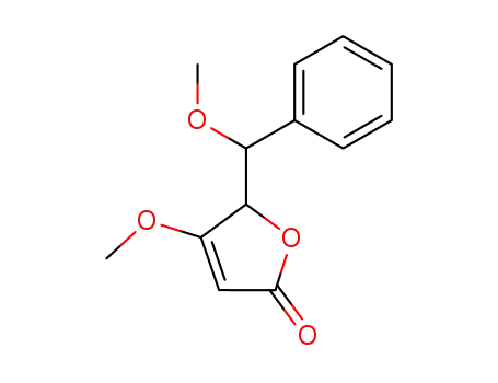 Molecular Structure of 82204-21-5 (methyl 5-(1-methoxybenzyl)tetronate)