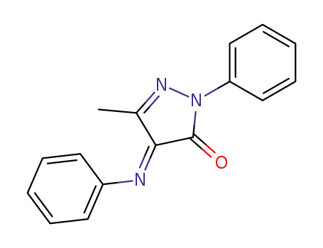 (E)-5-methyl-2-phenyl-4-(phenylimino)-2,4-dihydro-3H-pyrazol-3-one