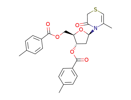 4-(2-deoxy-3,5-di-O-p-tolyl-β-D-erythro-pentofuranosyl)-5-methyl-1,4-thiazine-3-one