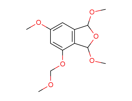 Molecular Structure of 111161-44-5 (Isobenzofuran, 1,3-dihydro-1,3,6-trimethoxy-4-(methoxymethoxy)-)