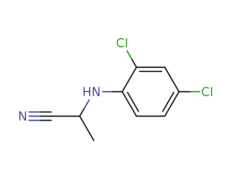 Molecular Structure of 145100-49-8 (2-(2,4-Dichloro-phenylamino)-propionitrile)