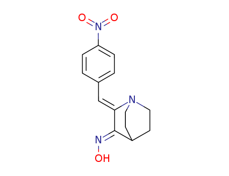 1-Azabicyclo[2.2.2]octan-3-one, 2-[(4-nitrophenyl)methylene]-, oxime,  (E,Z)-