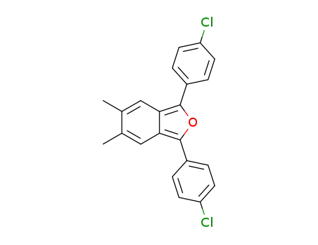 Molecular Structure of 62423-10-3 (1,3-bis(4-chlorophenyl)-5,6-dimethyl-2-benzofuran)