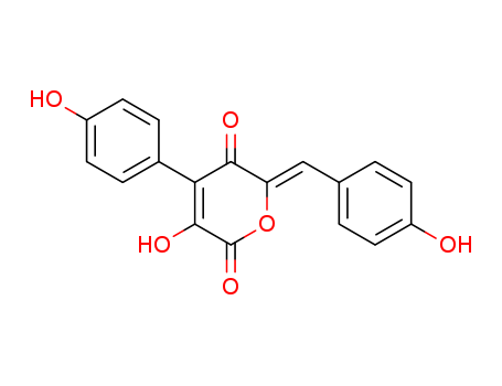 41744-32-5,3-Hydroxy-4-(4-hydroxyphenyl)-6-[(4-hydroxyphenyl)methylene]-2H-pyran-2,5(6H)-dione,3-Hydroxy-4-(4-hydroxy-phenyl)-6-[1-(4-hydroxy-phenyl)-meth-(Z)-ylidene]-pyran-2,5-dione;Grevillin A;