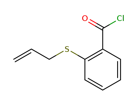 Molecular Structure of 158667-07-3 (Benzoyl chloride, 2-(2-propenylthio)- (9CI))