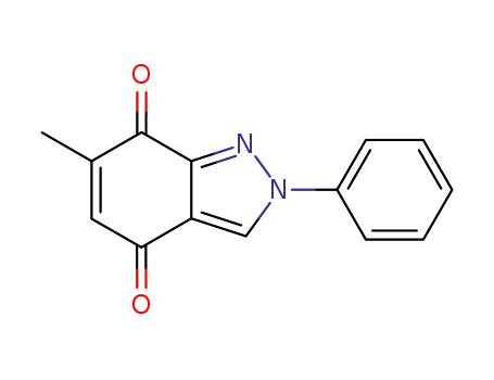 Molecular Structure of 112664-89-8 (2H-Indazole-4,7-dione, 6-methyl-2-phenyl-)