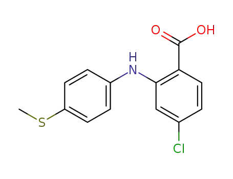 4-chloro-2-(4-methylsulfanyl-anilino)-benzoic acid