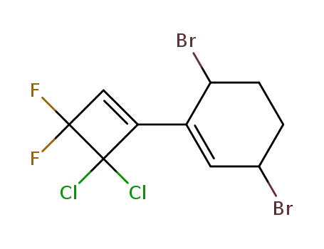 3,6-Dibromo-1-(4,4-dichloro-3,3-difluoro-cyclobut-1-enyl)-cyclohexene