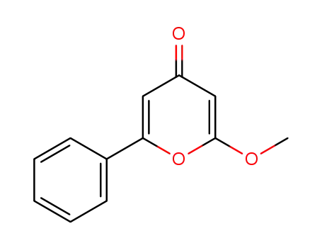 Molecular Structure of 4225-43-8 (2-Methoxy-6-phenyl-4H-pyran-4-one)