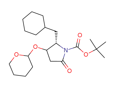 <4S(RS),5S>-5-(cyclohexylmethyl)-4-<(tetrahydro-2H-pyran-2-yl)oxy>-2-oxo-1-pyrrolidinecarboxylic acid, 1,1-dimethylethyl ester