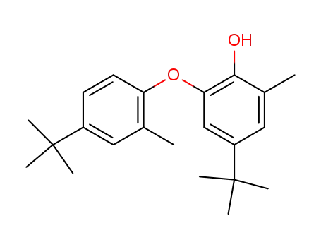 Molecular Structure of 37971-56-5 (Phenol,
4-(1,1-dimethylethyl)-2-[4-(1,1-dimethylethyl)-2-methylphenoxy]-6-methyl
-)