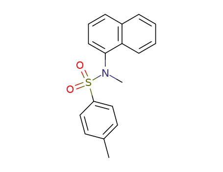Molecular Structure of 18271-19-7 (Benzenesulfonamide, N,4-dimethyl-N-1-naphthalenyl-)