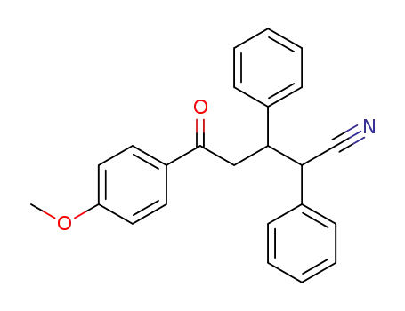 Molecular Structure of 5338-59-0 (5-(4-methoxyphenyl)-5-oxo-2,3-diphenyl-pentanenitrile)