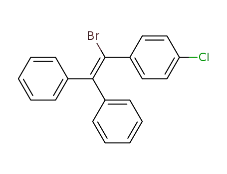 Molecular Structure of 796-13-4 (1-(1-bromo-2,2-diphenyl-ethenyl)-4-chloro-benzene)