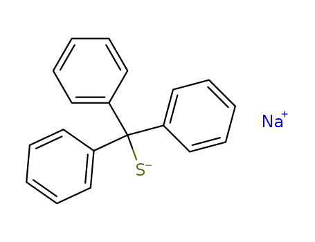 Molecular Structure of 40349-76-6 (sodium triphenylmethyl mercaptide)