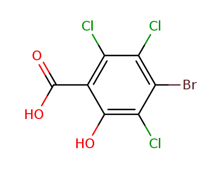 4-bromo-2,3,5-trichloro-6-hydroxy-benzoic acid