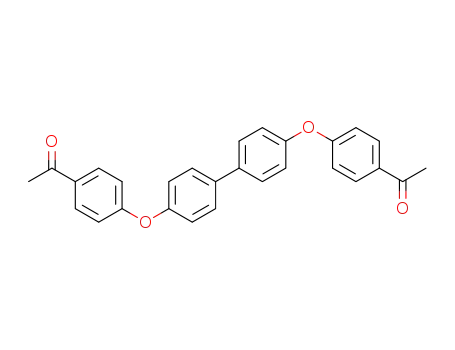 Molecular Structure of 106991-88-2 (Ethanone, 1,1'-[[1,1'-biphenyl]-4,4'-diylbis(oxy-4,1-phenylene)]bis-)