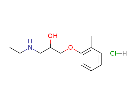 16799-82-9,KO-589,2-Propanol,1-(isopropylamino)-3-(o-tolyloxy)-, hydrochloride (6CI,8CI); 2-Propanol,1-[(1-methylethyl)amino]-3-(2-methylphenoxy)-, hydrochloride (9CI); Ko 589