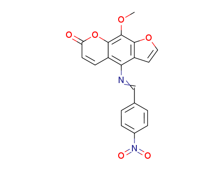 78439-73-3,9-methoxy-4-{[(E)-(4-nitrophenyl)methylidene]amino}-7H-furo[3,2-g]chromen-7-one,