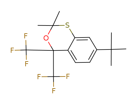 4H-3,1-Benzoxathiin,6-(1,1-dimethylethyl)-2,2-dimethyl-4,4-bis(trifluoromethyl)- cas  84649-62-7