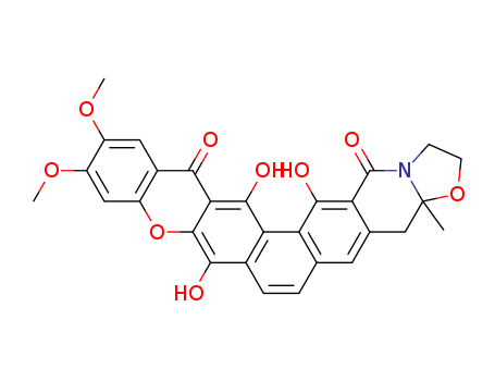 [1]Benzopyrano[2',3':6,7]naphth[2,1-g]oxazolo[3,- 2-b]isoquinoline-14,17-dione,1,2,3a,4-tetrahydro- 8,15,16-trihydroxy-11,12-dimethoxy- 3a-methyl-,(-)-