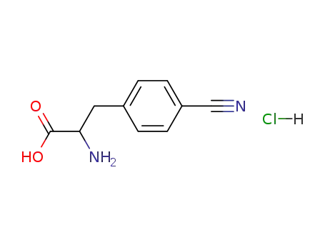 Molecular Structure of 80852-36-4 (Phenylalanine, 4-cyano-, monohydrochloride)