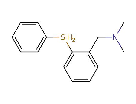 Molecular Structure of 114499-75-1 (Benzenemethanamine, N,N-dimethyl-2-(phenylsilyl)-)