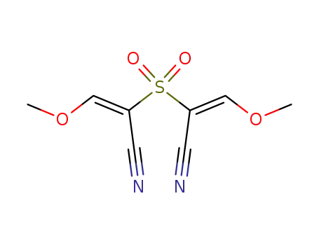 Molecular Structure of 112831-03-5 (2,2'-sulfonylbis(3-methoxy-2-propenenitrile))