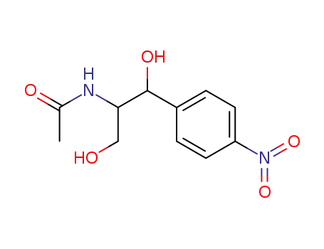 Molecular Structure of 15376-53-1 (N-acetyl-4-nitrophenylserinol)