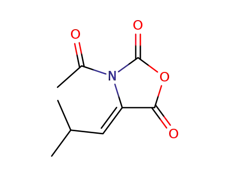 2,5-Oxazolidinedione, 3-acetyl-4-(2-methylpropylidene)-, (Z)-