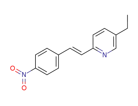 Molecular Structure of 5337-50-8 (5-ethyl-2-[2-(4-nitrophenyl)ethenyl]pyridine)