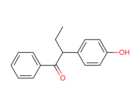 Molecular Structure of 82413-28-3 (2-(4-Hydroxyphenyl)-1-phenyl-1-butanone)