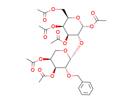 1,3,4,6-tetra-O-acetyl-2-O-(2,4-di-O-acetyl-2-O-benzyl-β-L-arabinopyranosyl)-α-D-galactopyranose