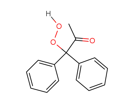 Molecular Structure of 57272-43-2 (2-Propanone, 1-hydroperoxy-1,1-diphenyl-)