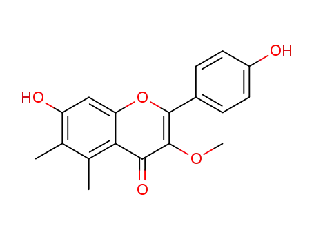 Molecular Structure of 132020-55-4 (4',7-dihydroxy-3-methoxy-5,6-dimethylflavone)
