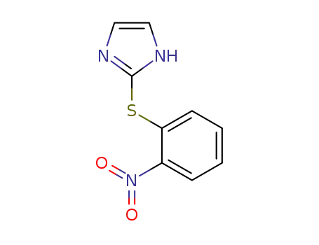 Molecular Structure of 81382-49-2 (1H-Imidazole, 2-[(2-nitrophenyl)thio]-)