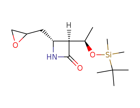 2-Azetidinone,
3-[1-[[(1,1-dimethylethyl)dimethylsilyl]oxy]ethyl]-4-(oxiranylmethyl)-