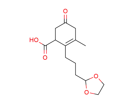 2-(3-[1,3]Dioxolan-2-yl-propyl)-3-methyl-5-oxo-cyclohex-2-enecarboxylic acid
