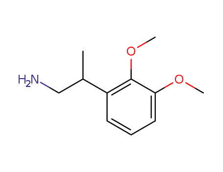 Molecular Structure of 756499-01-1 (Phenethylamine, 2,3-dimethoxy-beta-methyl- (4CI))
