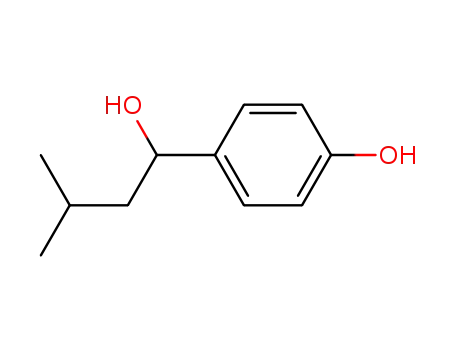 Molecular Structure of 1805-60-3 (alpha-isobutyl-4-hydroxybenzyl alcohol)