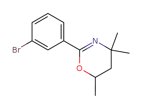 Molecular Structure of 24314-25-8 (2-(3-bromophenyl)-4,4,6-trimethyl-5,6-dihydro-4H-1,3-oxazine)