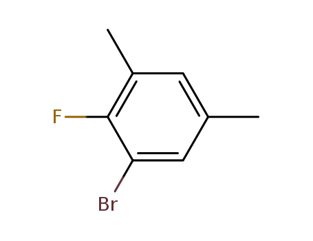 Molecular Structure of 344-16-1 (6-Bromo-1-fluoro-2,4-dimethylbenzene)